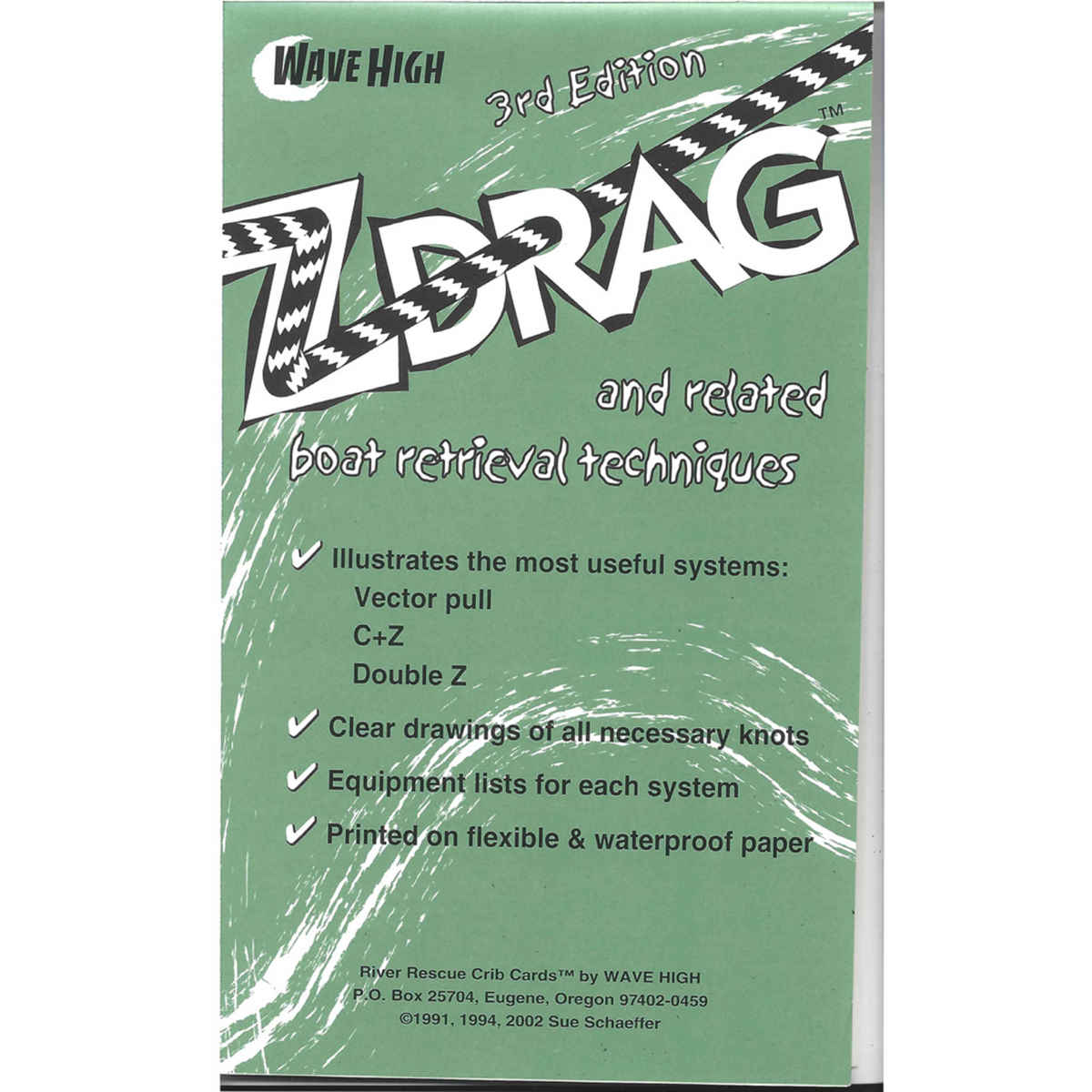 Wave High ZDrag Crib Sheet Liquidlogic Kayaks