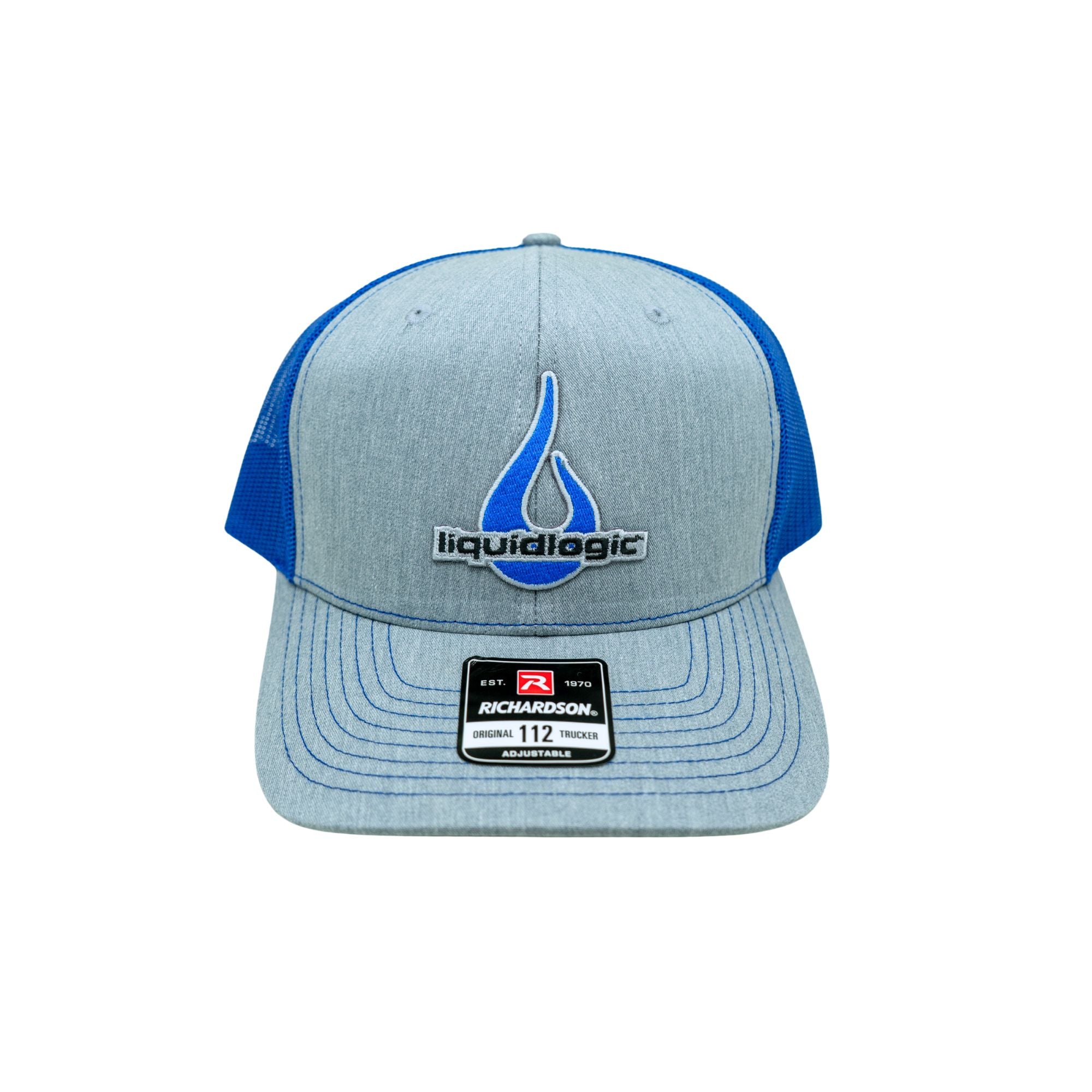 Liquidlogic Trucker Hat_Grey and Blue